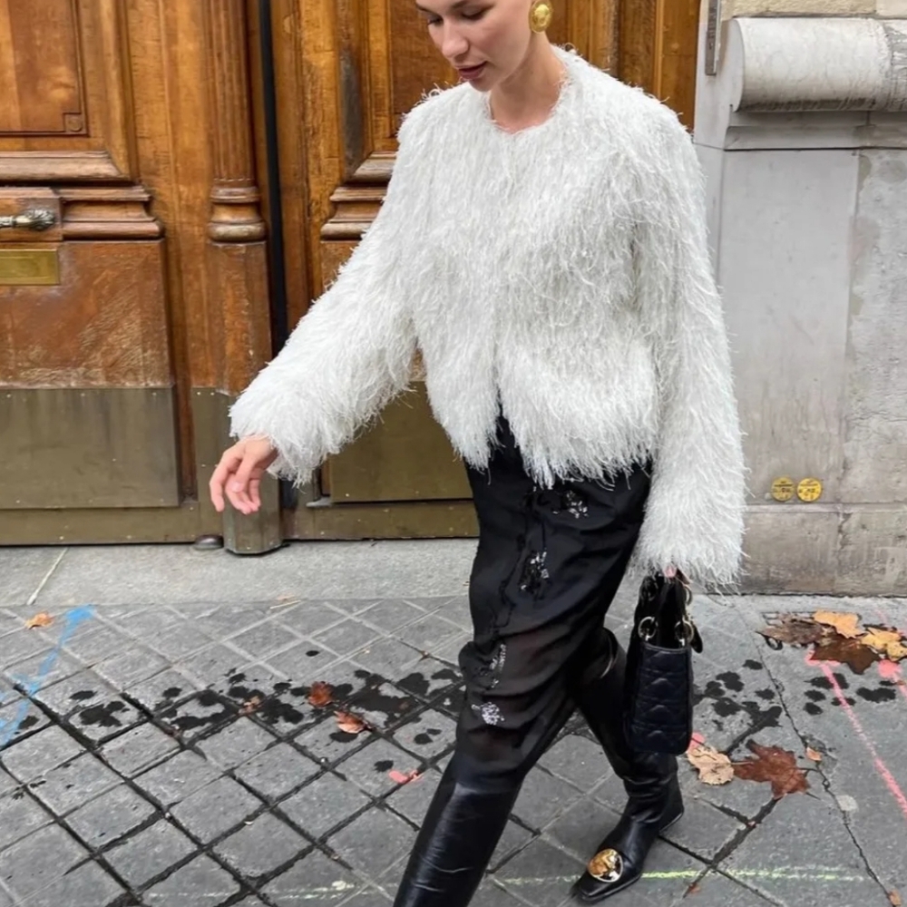 Jacket Clothes Short Faux-Fox Fur Coats - Picture 2 of 6